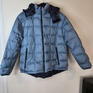 Northern Expedition Reversible Feather Down Filled Quilted Puffer Coat S…